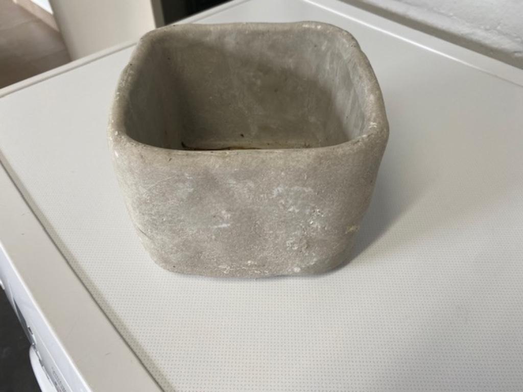 Bloempot beton look, Gebruikt, Verzenden, Vierkant, Balkon