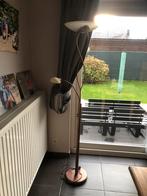 Staande lamp met leeslamp, Huis en Inrichting, Lampen | Vloerlampen, Ophalen, Gebruikt, Design, Metaal