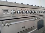 🍀 Luxe Fornuis Boretti 100 cm RVS 6 pits 3 ovens !, 60 cm of meer, 5 kookzones of meer, Vrijstaand, 90 tot 95 cm