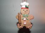 Bonhomme pain d'épice avec rouleau à pâtisserie à suspendre, Envoi, Comme neuf