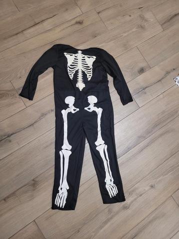 Skeletpak - halloween - 7/10 jaar  beschikbaar voor biedingen