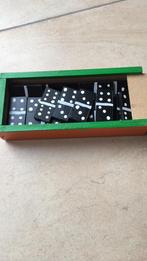 Domino Spel in houten kistje, Hobby en Vrije tijd, Ophalen, Gebruikt