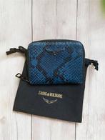 Portefeuille Zadig & Voltaire cuir python bleu noir zippé, Handtassen en Accessoires, Tassen | Damestassen, Verzenden, Gebruikt