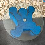Salontafel Bretz, Keith Haring, 50 tot 100 cm, Minder dan 50 cm, Glas, Rond