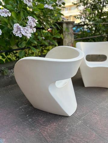 Lot de deux fauteuils Little Albert - Blancs beschikbaar voor biedingen