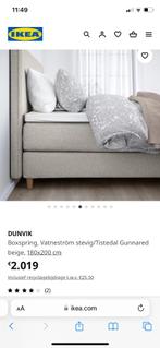 Dunvik boxspring 1m80x20 (Ikea), Zo goed als nieuw, Ophalen