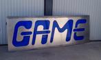 Groote Aluminium Reclamebord ''GAME'', Ophalen of Verzenden, Reclamebord