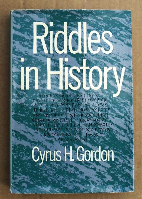 Riddles in History - 1974 -  Cyrus H. Gordon (1908–2001), Boeken, Overige Boeken, Gelezen, Verzenden