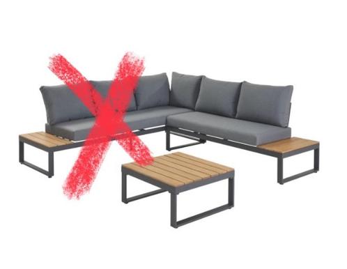 Central Park Scalea hoekbank Tuinmeubilair, Tuin en Terras, Tuinsets en Loungesets, Nieuw, Tuinset, Aluminium, 2 zitplaatsen, Bank