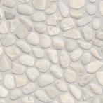 42 m² keitjes: Mozaïek Pebble White 30x30cm Natuursteen Wit, Nieuw, Overige materialen, Wandtegels, 20 tot 40 cm