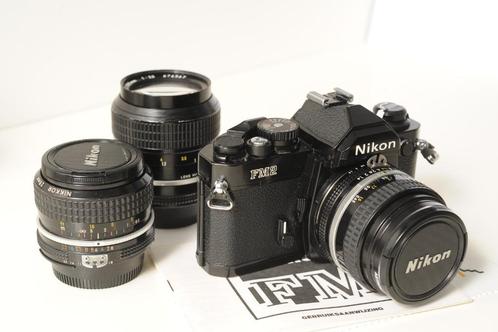 NIKON FM2 met diverse lenzen, TV, Hi-fi & Vidéo, Appareils photo analogiques, Utilisé, Reflex miroir, Nikon, Enlèvement ou Envoi