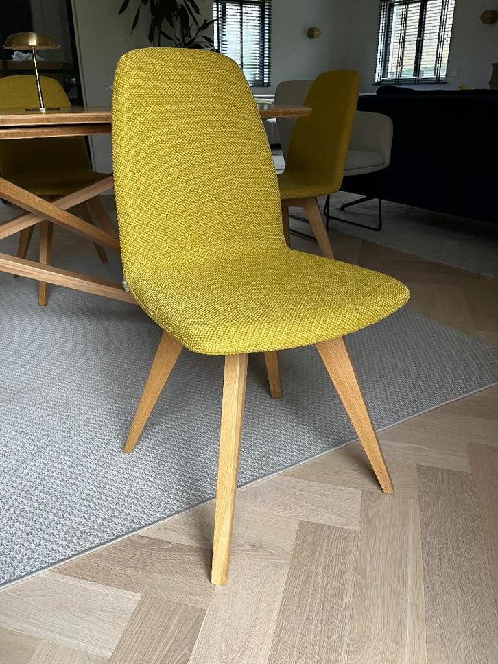 8x Chaises Mobitec - Mood, Maison & Meubles, Chaises, Comme neuf, Cinq, Six Chaises ou plus, Bois, Tissus, Autres couleurs, Enlèvement