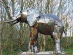 Olifant Jumbo XXL - 225 x 290 cm - Handgemaakt & Uniek, Tuin en Terras, Tuinbeelden, Ophalen of Verzenden, Metaal, Dierenbeeld