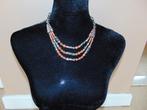Halssnoer met carneool uit Afrika, Bijoux, Sacs & Beauté, Colliers, Pierre ou Minéral, Enlèvement ou Envoi, Comme neuf, Réglable