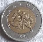 Lituanie : 5 LITAI 1999 KM 113, Enlèvement ou Envoi, Autres pays, Monnaie en vrac