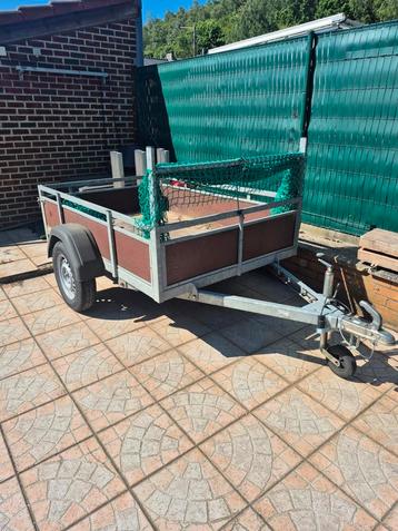 Remorque simple essieu 750kg, Enlèvement, Utilisé