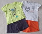 Lot de 2 pyjashorts vert/gris et blanc/orange - Taille 3 ans, Comme neuf, Vêtements de nuit ou Sous-vêtements, Garçon ou Fille