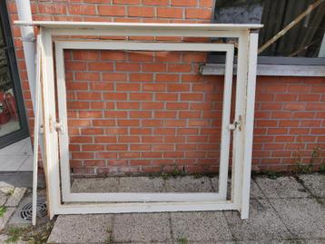 houten kozijn kantelraam 140 cm breed - 134 cm hoog  beschikbaar voor biedingen