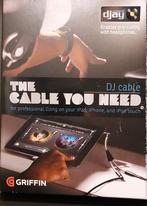 Griffin DJ cable, Enlèvement ou Envoi, Comme neuf, DJ-Set, Autres marques
