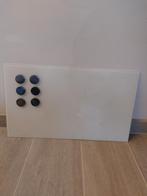 Magneetbord uit glas met 6 magneten, Huis en Inrichting, Woonaccessoires | Memoborden, Ophalen, Magneetbord