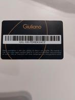 Geschenk kaart van Guiliano. Ten waarde van 100 euro., Tickets en Kaartjes, Kortingen en Cadeaubonnen