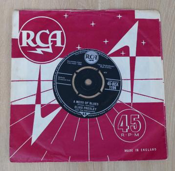 7"  Elvis Presley  – A Mess Of Blues  / The Girl Of My Best  beschikbaar voor biedingen