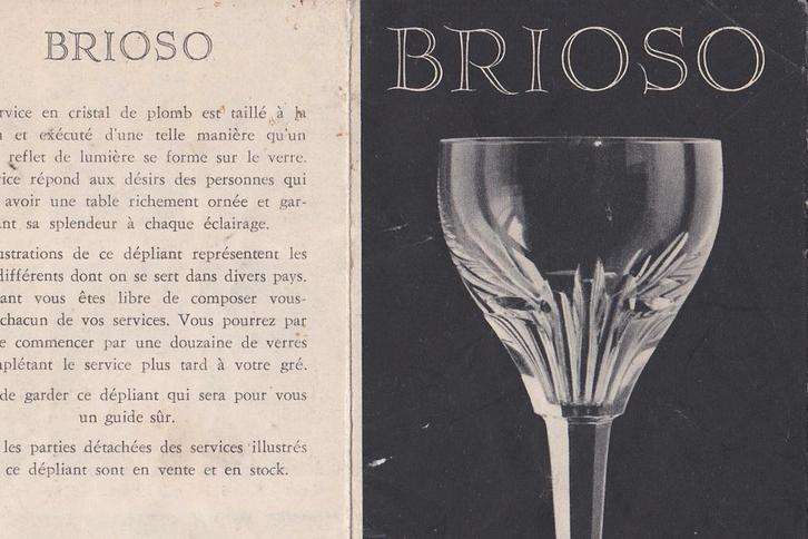 60 verres en cristal de Leerdam modèle Brioso, Antiquités & Art, Curiosités & Brocante, Enlèvement ou Envoi