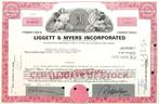 Liggett & Myers (L&M) Incorporated 1976, Timbres & Monnaies, Actions & Titres, 1970 à nos jours, Certificat d'action, Enlèvement ou Envoi
