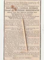 bidprentje Graaf, Verzenden, Bidprentje