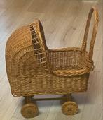 Vintage kinderwagen/kinderwagen van hout en riet uit 1950, p, Ophalen of Verzenden