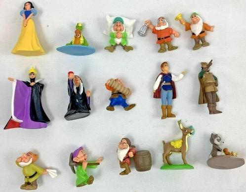 Disney Sneeuwwitje en de 7 dwergen set van 15 figuren 4-6cm, Verzamelen, Poppetjes en Figuurtjes, Zo goed als nieuw, Verzenden