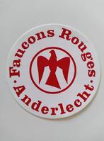 Autocollant vintage - Faucons Rouges - Anderlecht - Bel état, Collections, Comme neuf, Enlèvement ou Envoi, Société ou Association