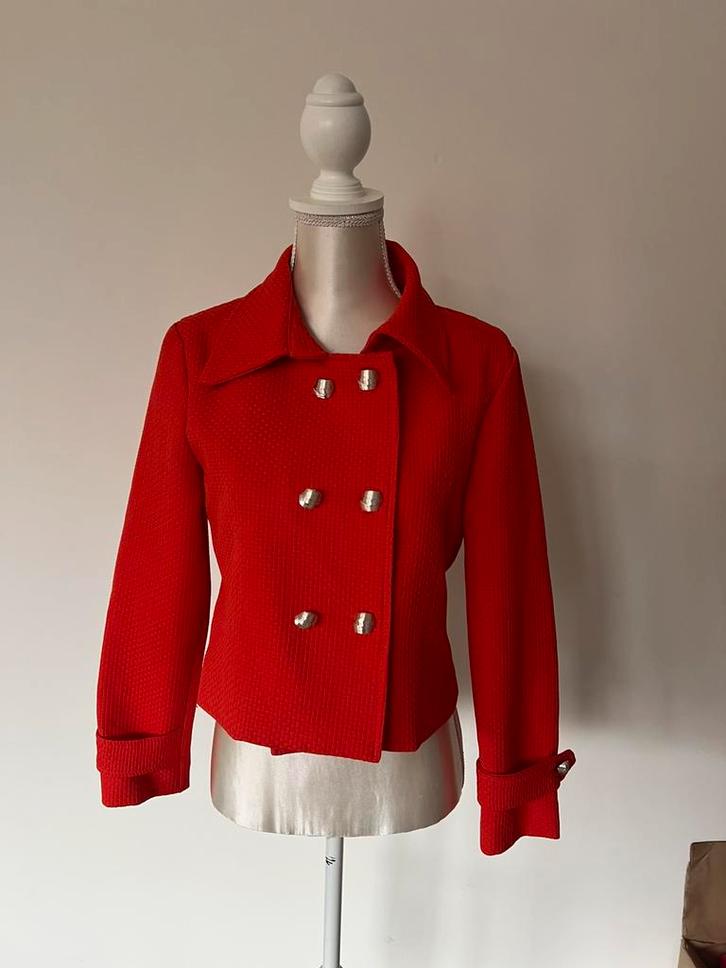 Roos vestje/ blazer maat S, Kleding | Dames, Jasjes, Kostuums en Pakken, Zo goed als nieuw, Maat 36 (S), Ophalen