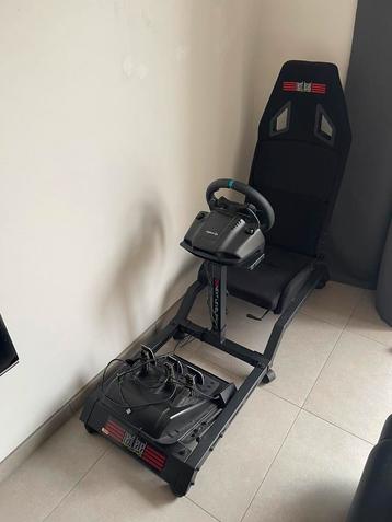 Racestoel next level met logitech stuur en pedalen, Enlèvement, Comme neuf, Volant ou Pédales, PlayStation 4