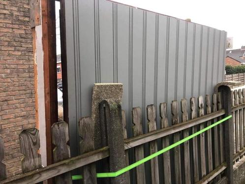 Garagepoort in tropisch hardhout., Doe-het-zelf en Bouw, Raamkozijnen en Schuifdeuren, Ophalen