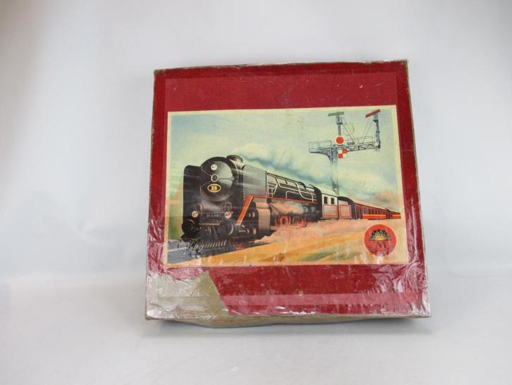Op te winden  modeltrein spoor 0 met 2 wagons Jep, Hobby en Vrije tijd, Modeltreinen | H0, Gebruikt, Treinset, Gelijkstroom of Wisselstroom
