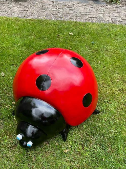 (Tuin)Beeld lieveheersbeestje, eye catcher tuin, vijver 70cm, Tuin en Terras, Tuinbeelden, Nieuw, Dierenbeeld, Kunststof, Ophalen