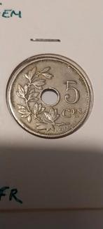 5 cent 1923 frans, Postzegels en Munten, Munten | België, Verzenden, Metaal, Losse munt