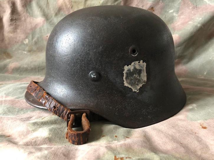 WW2 M40 DD Stahlhelm Quist, Verzamelen, Militaria | Tweede Wereldoorlog, Ophalen of Verzenden