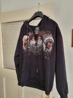 Hoodie vest wolven print man/vrouw, Maat 46 (S) of kleiner, Ophalen of Verzenden, Zo goed als nieuw, Overige kleuren