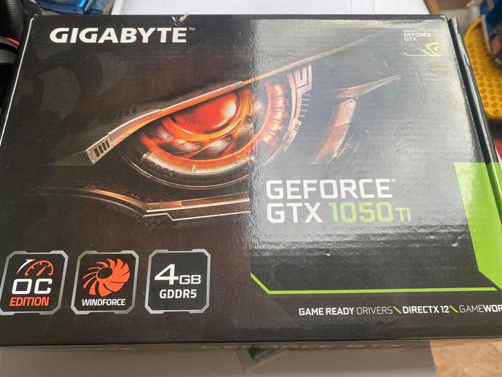 GIGABYTE Geforce GTX 1050ti, Computers en Software, Videokaarten, Nvidia, PCI, GDDR5, DVI, Ophalen of Verzenden