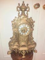 Victorian Ornate Brass Mantle Clock, 1880s, Ophalen of Verzenden