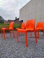 Set van 4 strakke design stoelen made in Italy, Ophalen, Kunststof