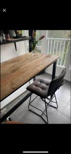 Table haute à manger en bois naturel manguier table de bar, Maison & Meubles, Tables | Tables à manger, Enlèvement, Comme neuf