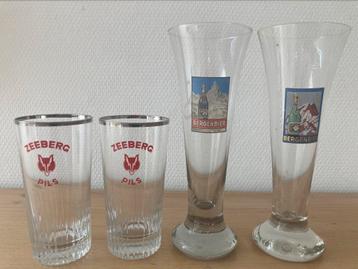 Brouwerij Zeeberg - Bergenbier - lot 4 glazen, Enlèvement, Comme neuf