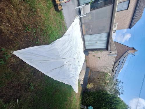 Wit schaduwdoek - 5x5 - UV bestendit, Tuin en Terras, Schaduwdoeken, Zo goed als nieuw, Ophalen