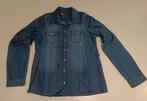 Jeans hemdje met drukknopen 134/140, Gebruikt, Meisje, Trui of Vest, Ophalen of Verzenden