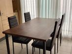 Tafel + 4 stoelen, Huis en Inrichting, Ophalen, Zo goed als nieuw