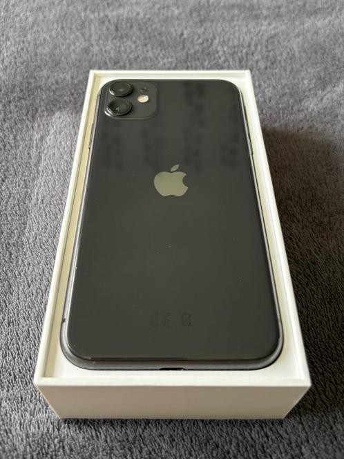iPhone 11 - 64GB - Black, Telecommunicatie, Mobiele telefoons | Apple iPhone, Zo goed als nieuw, 64 GB, Zonder abonnement, Met simlock