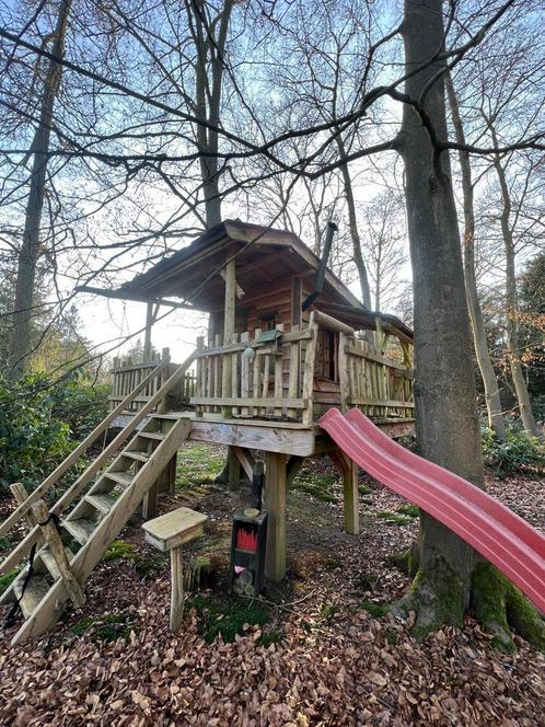 Grote boomhut, deels al afgebroken, Kinderen en Baby's, Speelgoed | Buiten | Speeltoestellen, Gebruikt, Overige typen, Ophalen